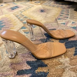 Zara clear strap heel (worn once)